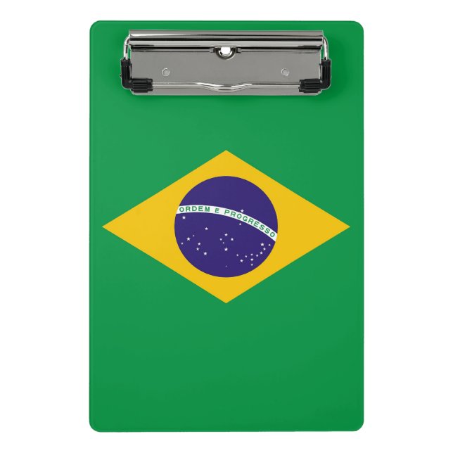 Mini clipboard with flag of Brazil (Front)