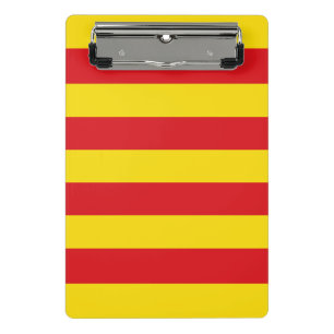 Mini clipboard with flag of Catalonia