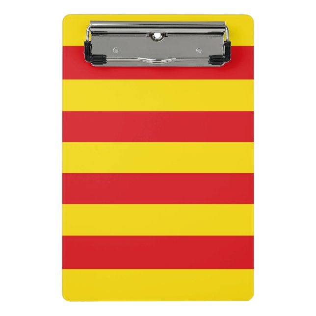 Mini clipboard with flag of Catalonia (Front)