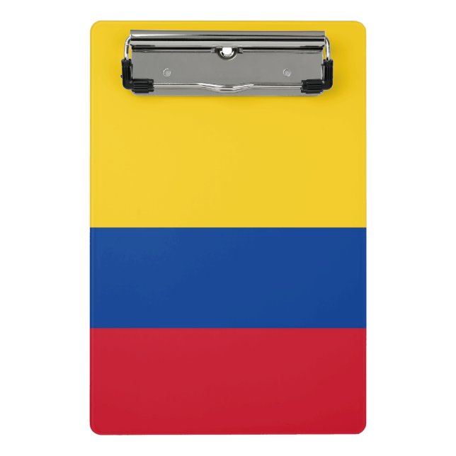 Mini clipboard with flag of Colombia (Front)