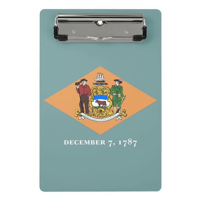 Mini clipboard with flag of Delaware, USA (Front)