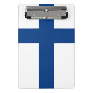 Mini clipboard with flag of Finland