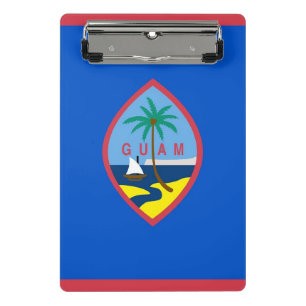 Mini clipboard with flag of Guam, USA