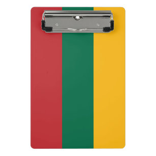 Mini clipboard with flag of Lithuania