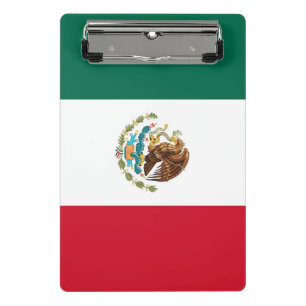 Mini clipboard with flag of Mexico