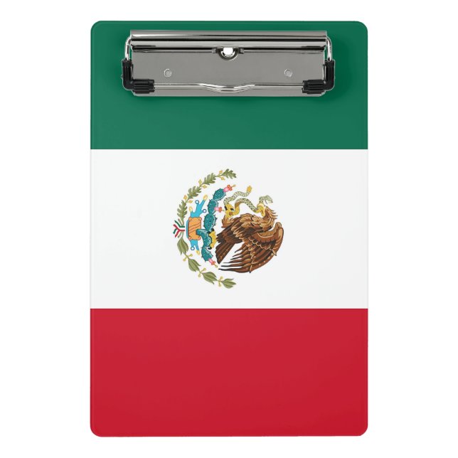 Mini clipboard with flag of Mexico (Front)