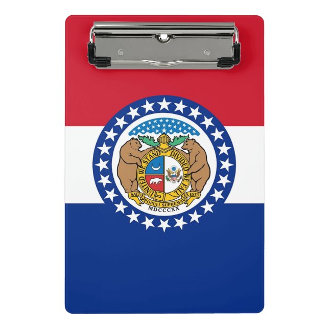 Mini clipboard with flag of Missouri, USA (Front)