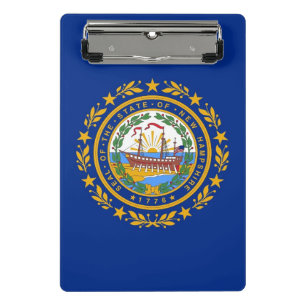 Mini clipboard with flag of New Hampshire, USA