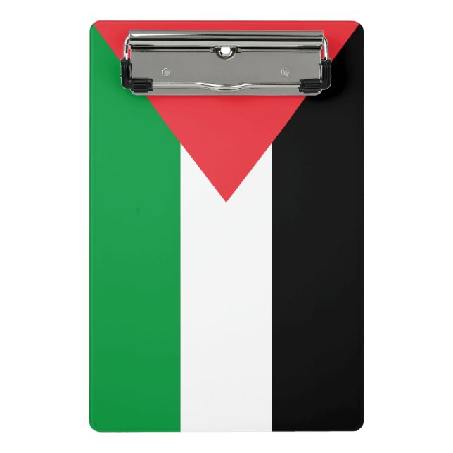 Mini clipboard with flag of Palestine (Front)