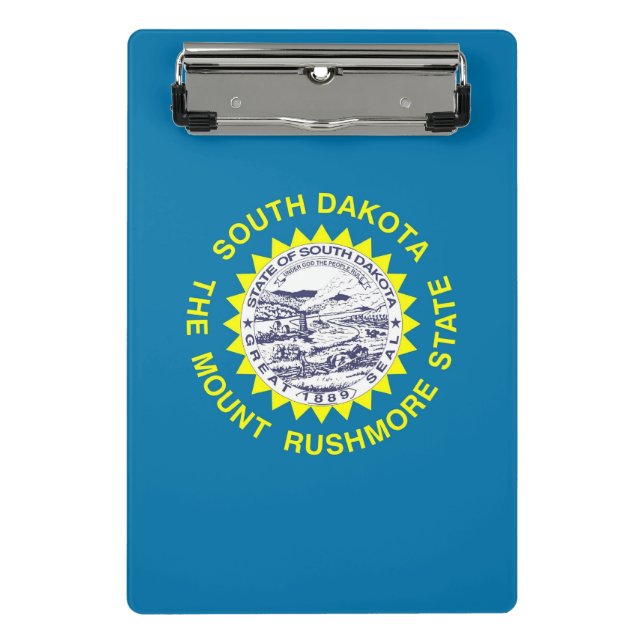 Mini clipboard with flag of South Dakota, USA (Front)