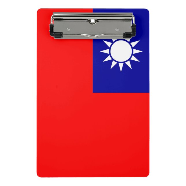 Mini clipboard with flag of Taiwan (Front)
