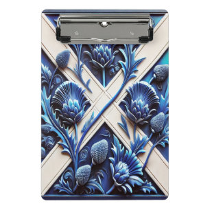 Mini clipboard with Scottish Thistles