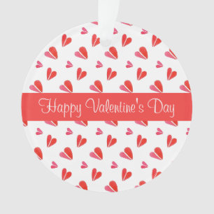 MINI CŒURS Saint-Valentin Ornement Rond en Acryliq