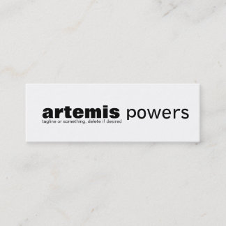 Mini Conception minimale de carte de visite maigre