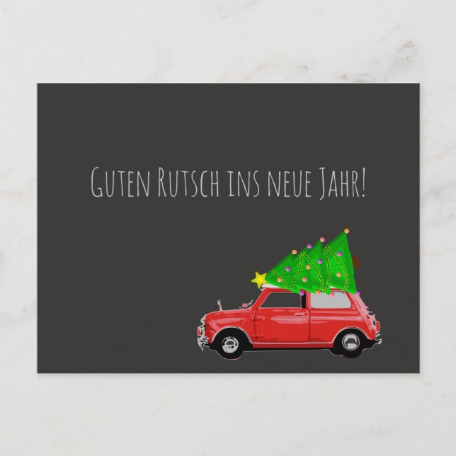 MINI COOPER HOLIDAY POSTCARD (Front)