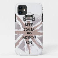 MINI Cooper Keep Calm and Motor iPhone Case