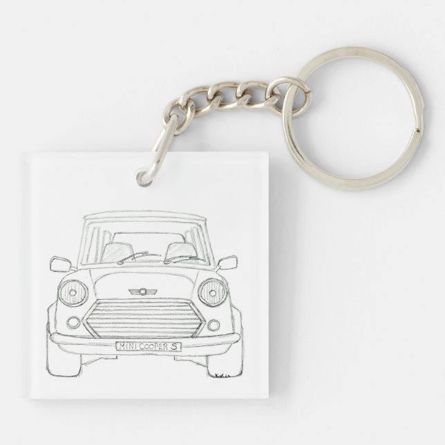 Mini Cooper Keychain (Back)