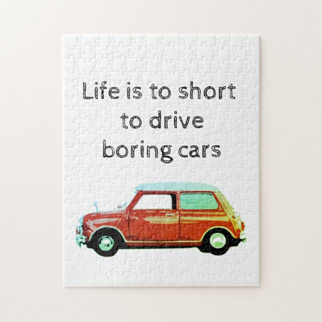 Mini Cooper rouge puzzle (Vertical)