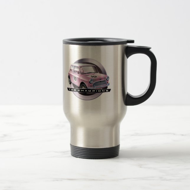 Mini Cooper S pink Travel Mug (Right)