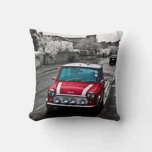 Mini Cooper Vintag Kissen Throw Pillow