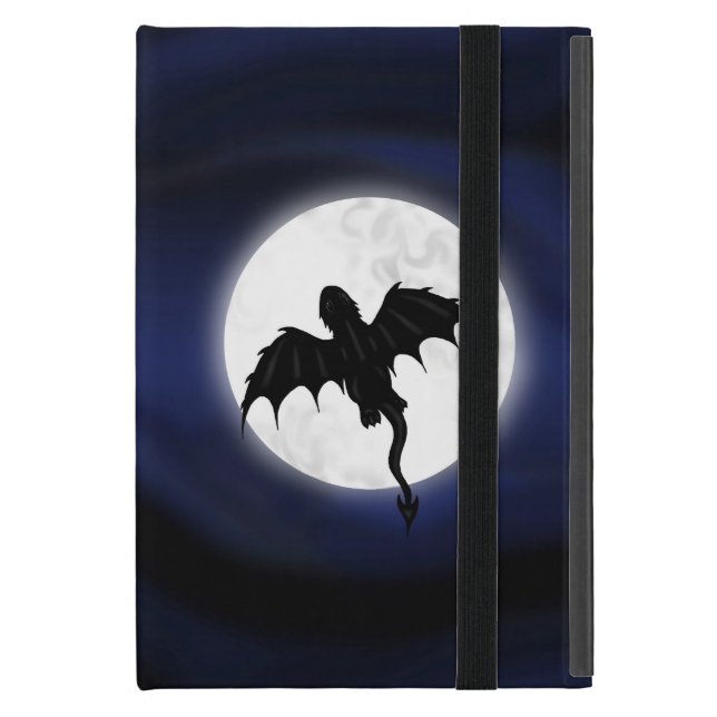 Mini Coque ipad de dragon de nuit (Devant fermé)