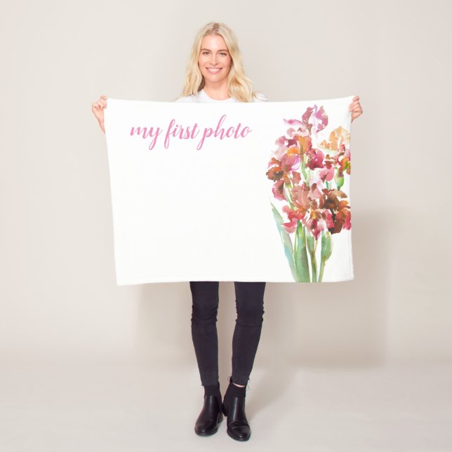 Mini couverture pour votre première photo de bébé (En situation)