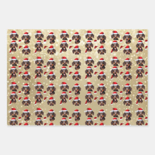 Mini Dachshund Holiday Paper