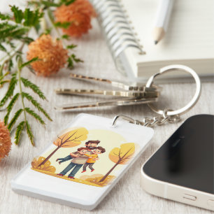 Mini Dad Hug Keychain 🗝️