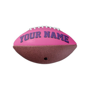 Mini DARK PINK AND PURPLE Personalized Football