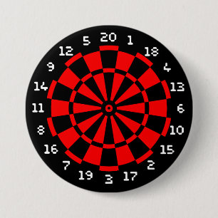 Mini Dartboard 3 Inch Round Button