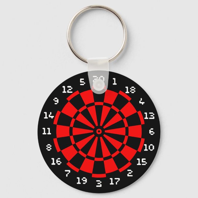 Mini Dartboard Keychain (Front)