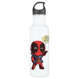 Mini Deadpool in Armour 710 Ml Water Bottle