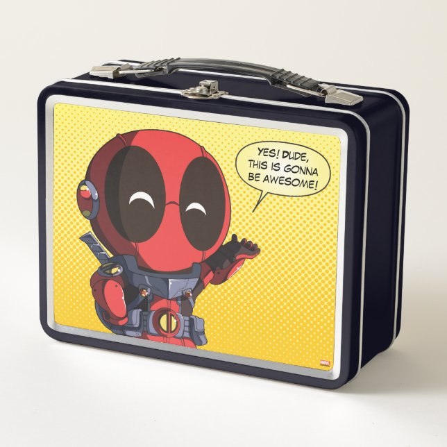 Mini Deadpool in Armour Adult Lunchbox (Front)