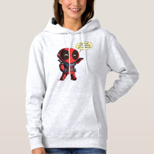 Mini Deadpool in Armour Hoodie