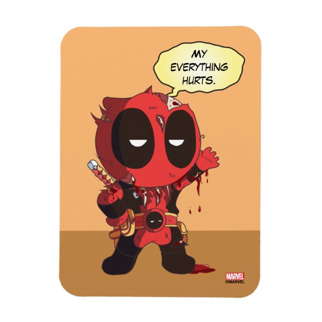 Mini Deadpool Survivor Magnet (Vertical)