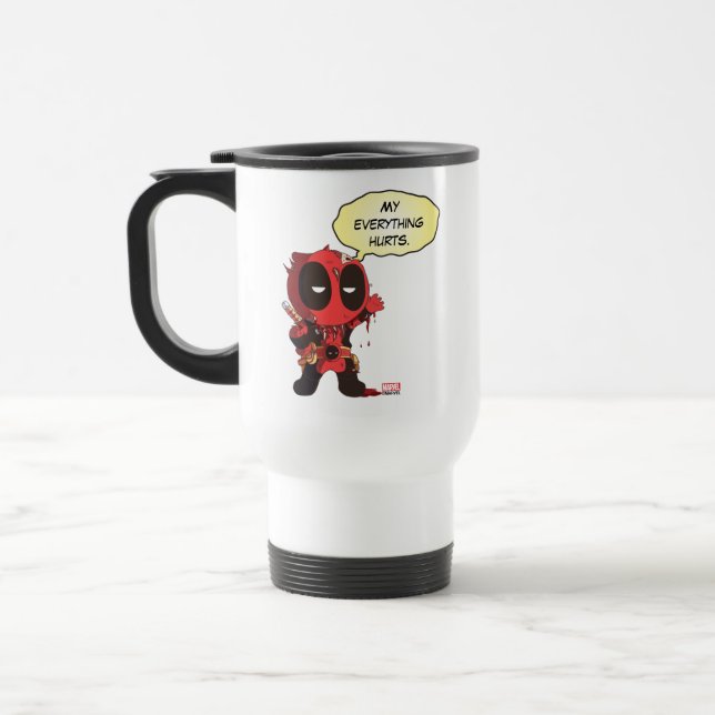 Mini Deadpool Survivor Travel Mug (Left)