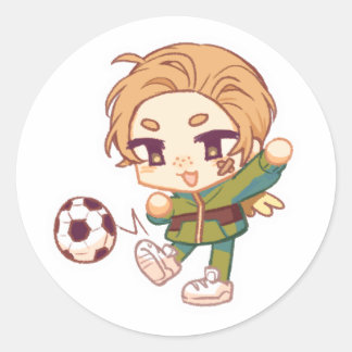 Mini divine defender classic round sticker