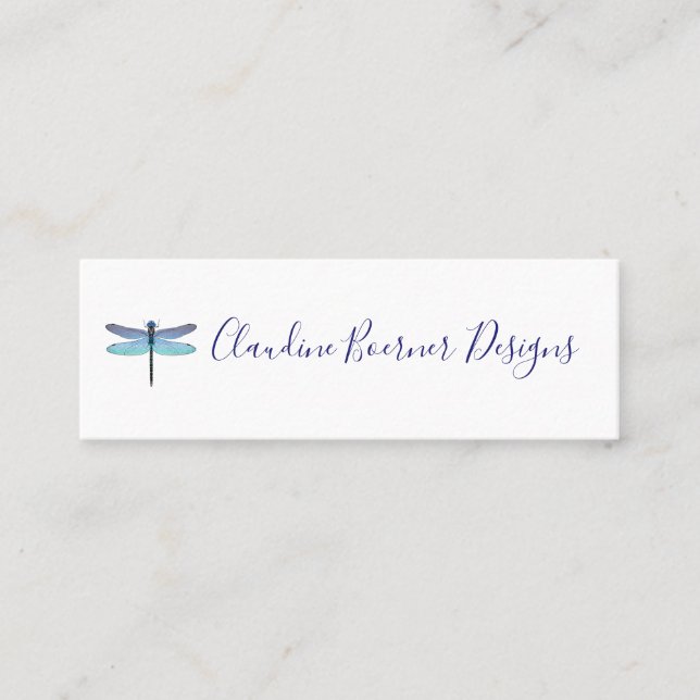 Mini Dragonfly Business Cards (Front)
