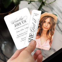 Mini Elegant Timeless Typography Photo Graduation