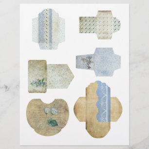 Mini Envelopes Scrapbook Embellishment Sheet