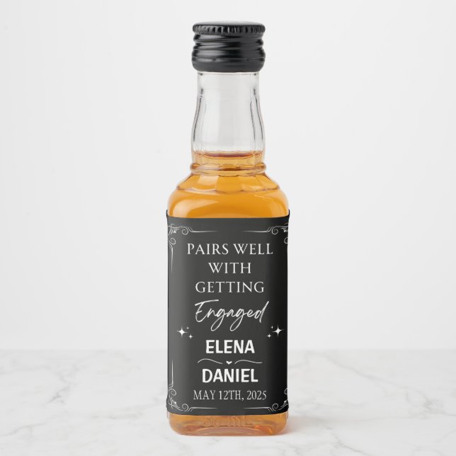 Mini Étiquette de bouteilles Whiskey - Étiquette d (Devant)