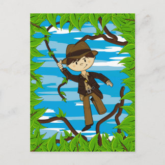 Mini Explorer on Jungle Vine Postcard