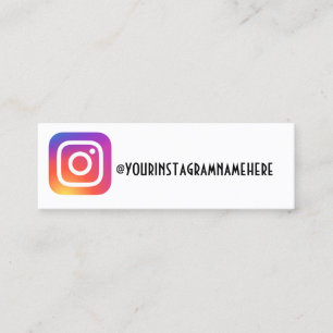 Mini Facebook instagram carte de visite de post sur les