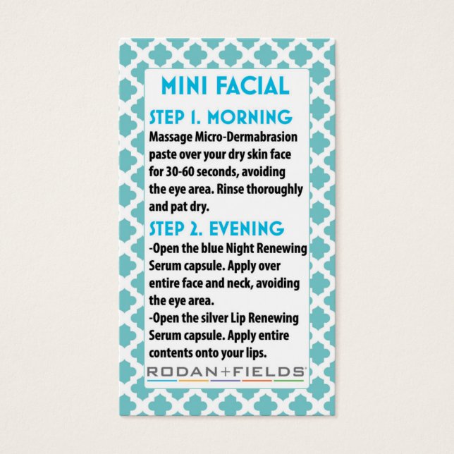 Mini Facial R +F card- Rodan + Facial Fields (Front)