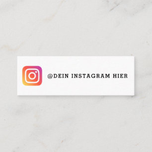 Mini Fais ta propre carte de visite Instagram