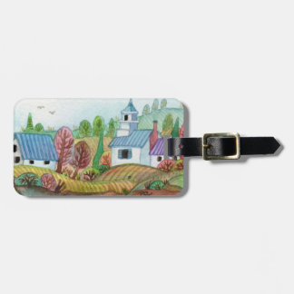 Mini Farmland Landscape Luggage Tag