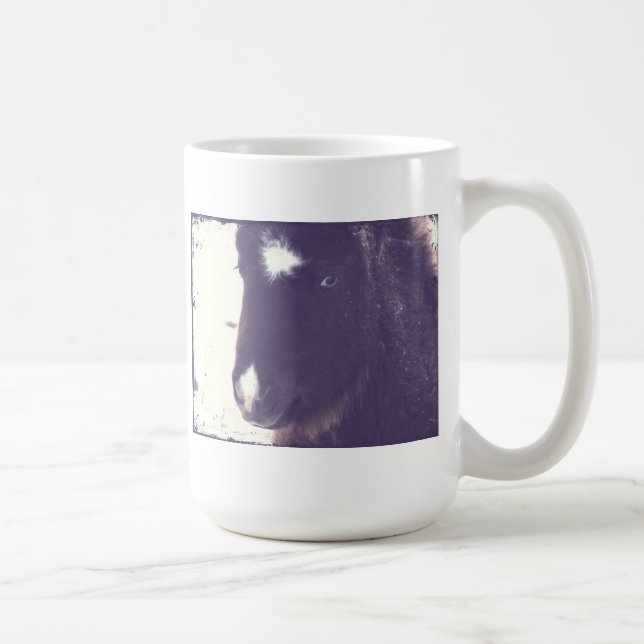 Mini Filly Grunge Coffee Mug (Right)