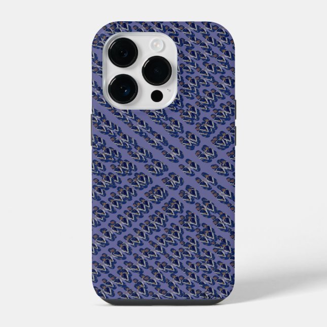 Mini Flip Flops (blue/purple) iPhone Case (Back)
