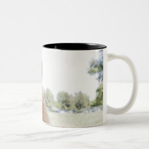 Mini Golden Doodle Two-Tone Coffee Mug