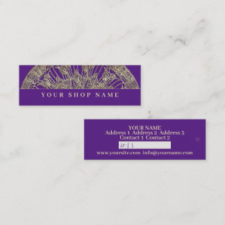 Mini Golden Mandala - Prix Tag - Carte de visite